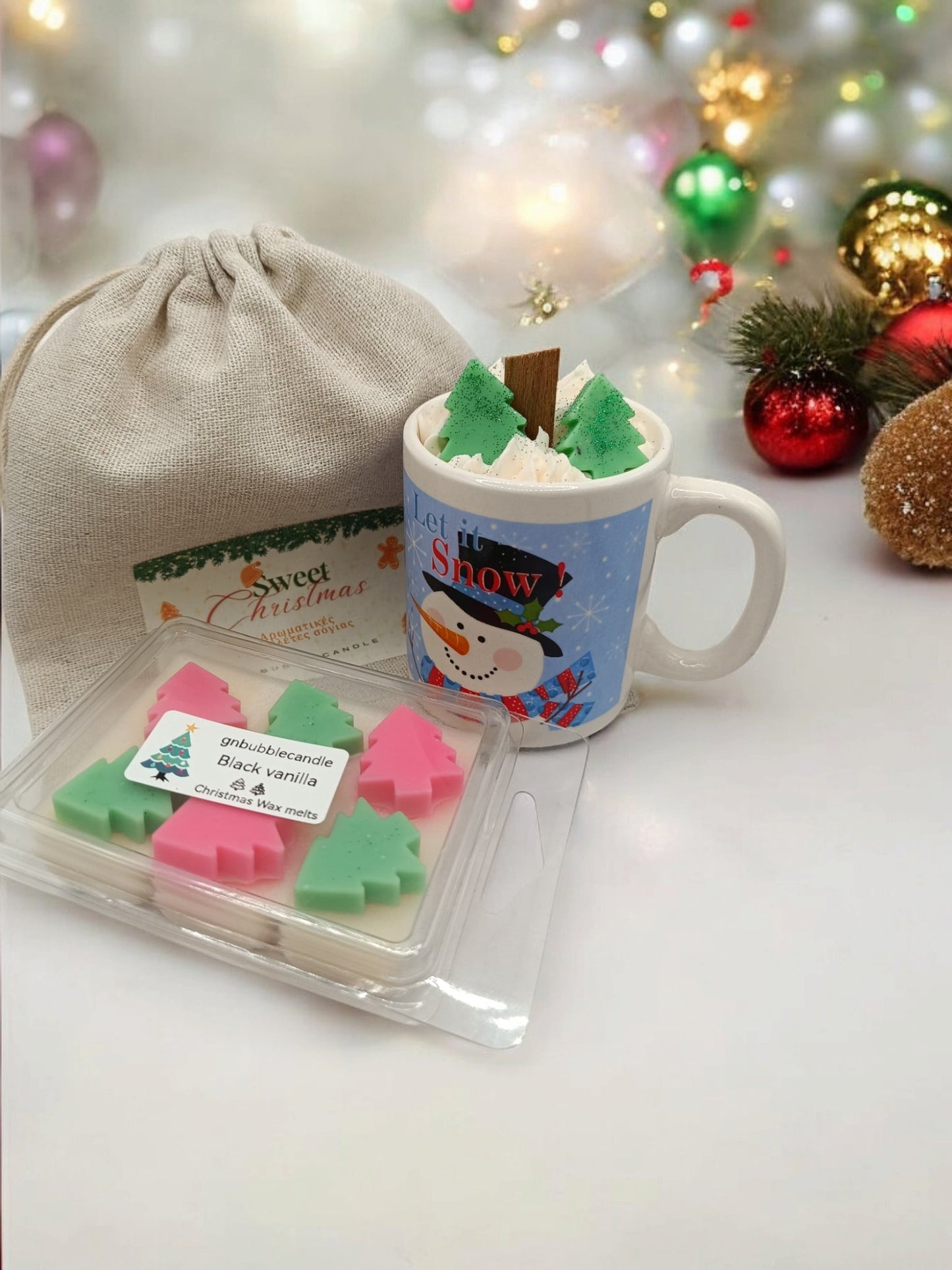 Christmas snow box ❄️ - BubbleCandles