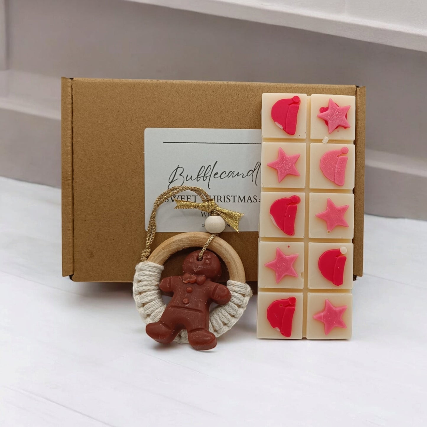 Gingerbread man box - BubbleCandles