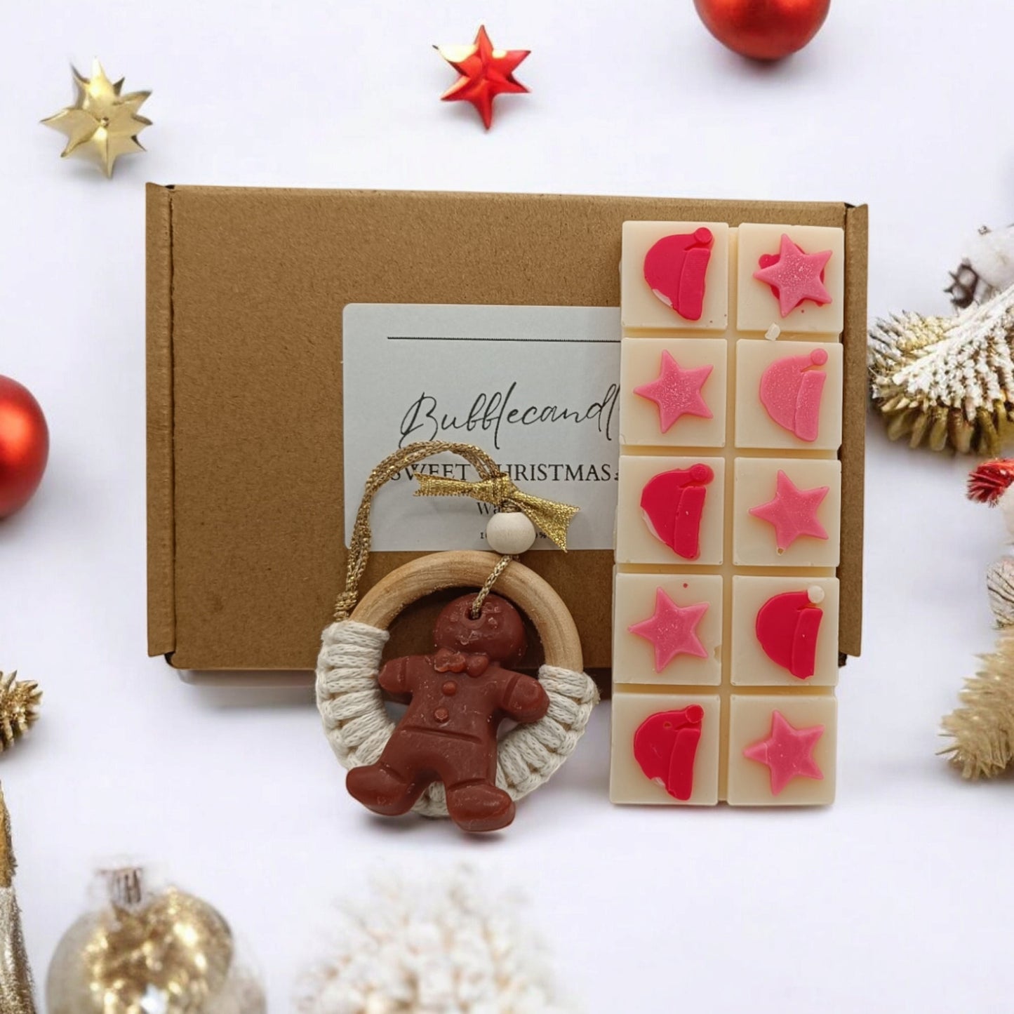 Gingerbread man box - BubbleCandles