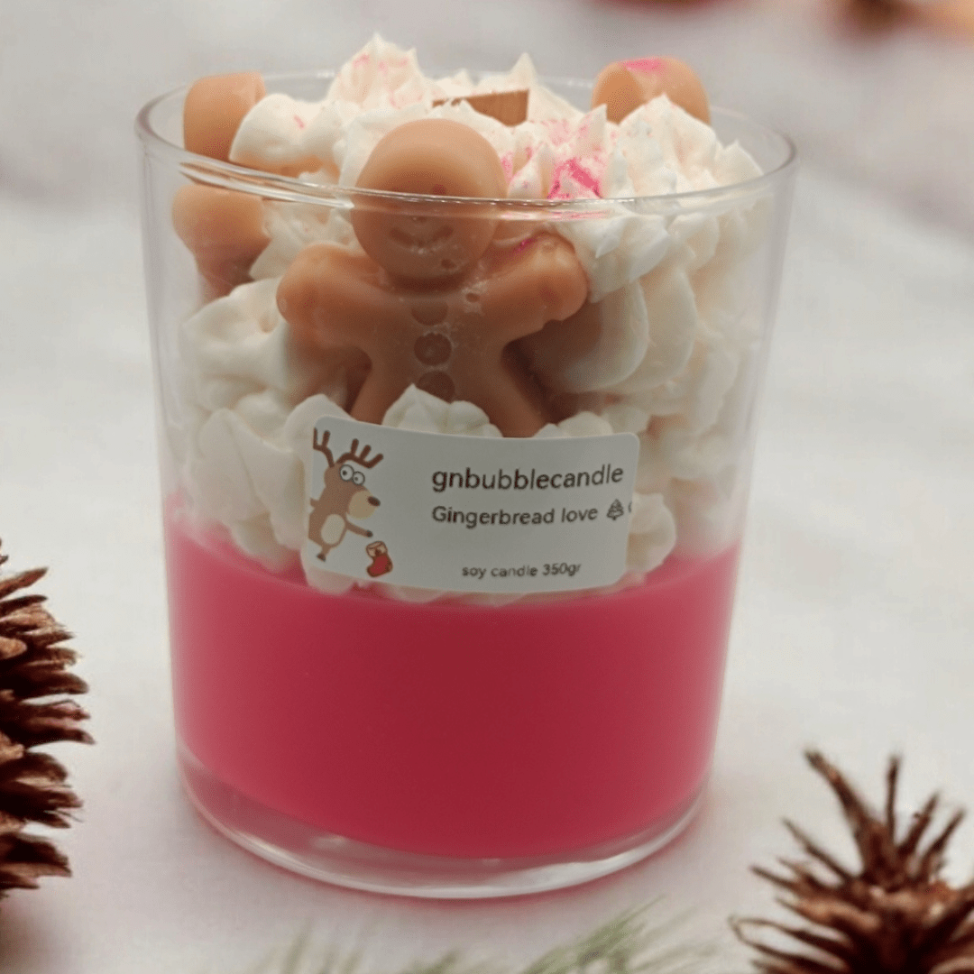 ΚΕΡΙ ΣΟΓΙΑΣ Christmas Gingerbread 350gr - BubbleCandles