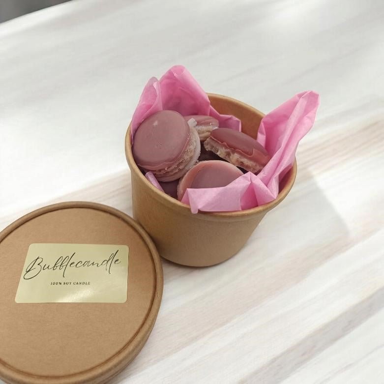 Χειροποίητα Wax Melts Box Macarons - BubbleCandles